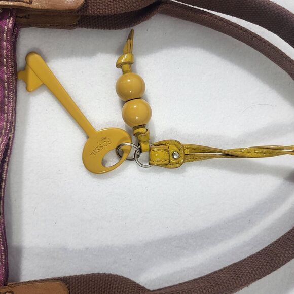 Fossil Multicolor Tree Nature Print Coated Canvas Tote Shoulder Bag - Picture 2 of 12